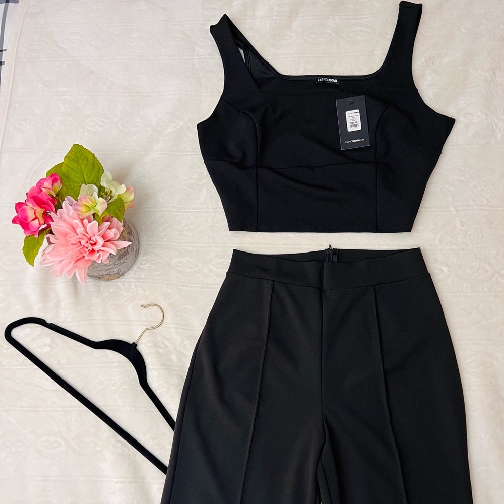Black Pant set